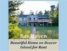 Tablet Screenshot of bayhaven.beaverisland.net